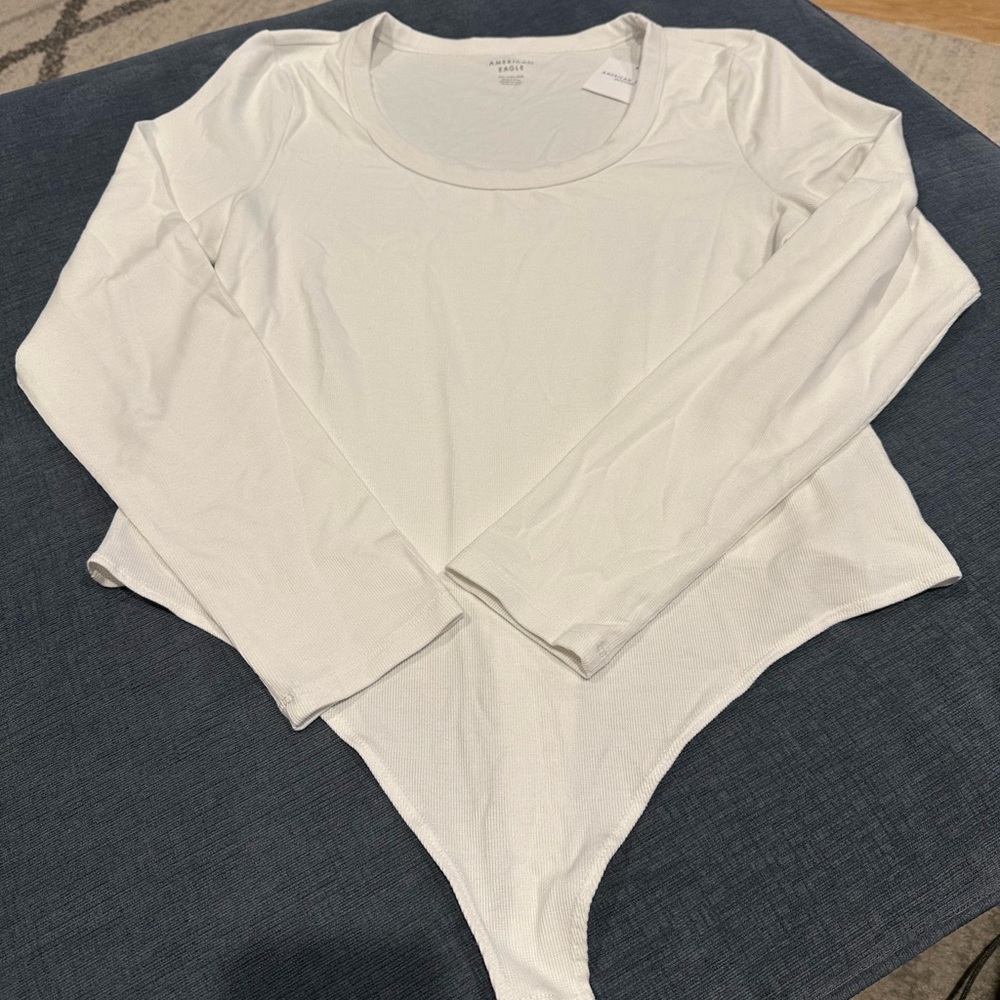 White Long Sleeve Bodysuit